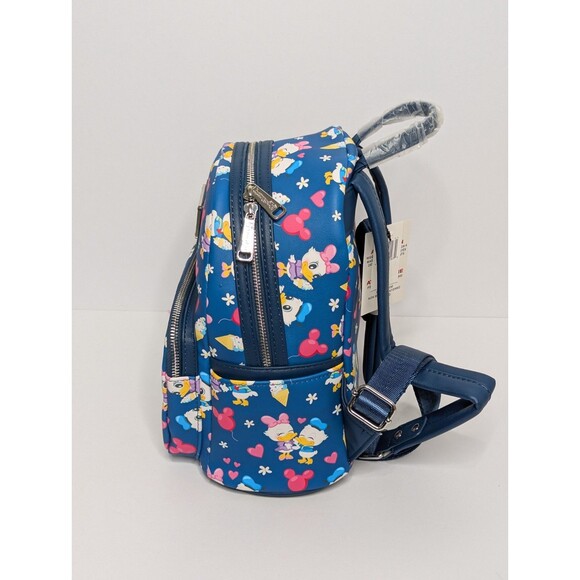 Disney Parks Loungefly Blue Donald and Daisy Mini Backpack Limited Edition main image 5